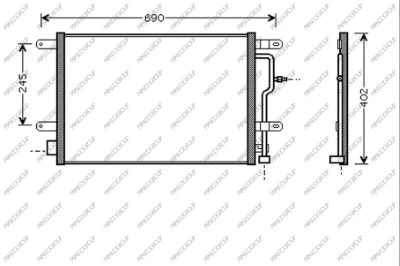 Condenser, air conditioning (AD020C002)