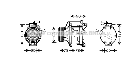 Compressor, air conditioning (TOK443)