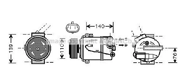 Compressor, air conditioning (OLK410)