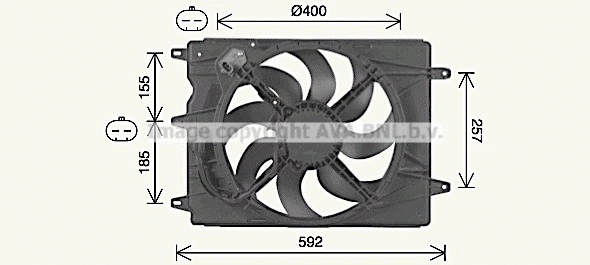 Fan, engine cooling (FT7616)