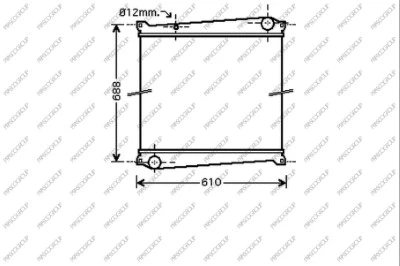 Radiator, engine cooling (RN972R001)