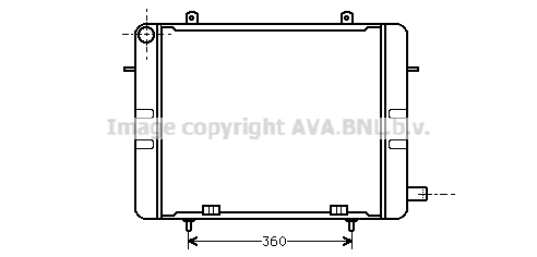 Radiator, engine cooling (OL2155)