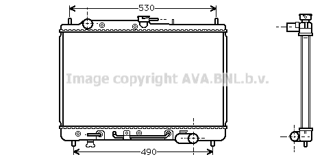 Radiator, engine cooling (MZ2089)