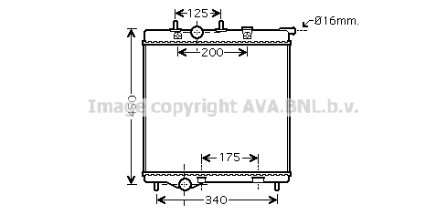 Radiator, engine cooling (PE2298)