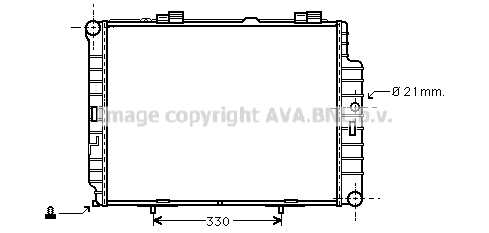 Radiator, engine cooling (MSA2287)