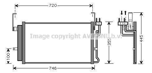 Condenser, air conditioning (HY5084D)