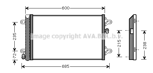 Condenser, air conditioning (VNA5183D)