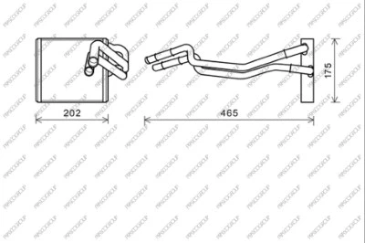 Heat Exchanger, interior heating (FD344H002)
