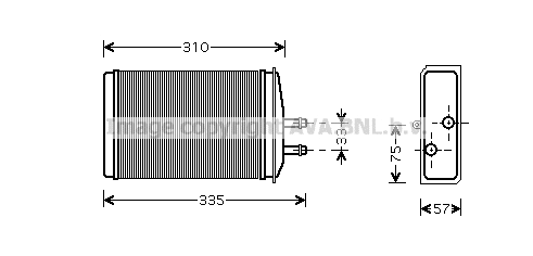Heat Exchanger, interior heating (SA6016)