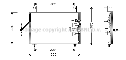 Condenser, air conditioning (KA5004)