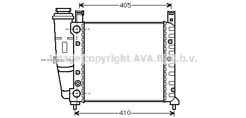 Radiator, engine cooling (FT2077)