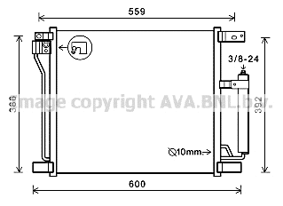 Condenser, air conditioning (DN5401D)