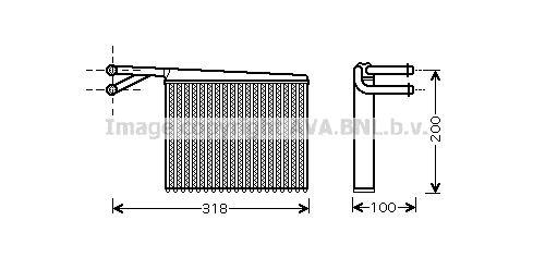 Heat Exchanger, interior heating (MSA6372)