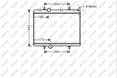 Radiator, engine cooling (CI717R003)