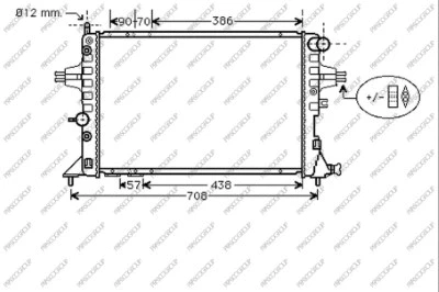 Radiator, engine cooling (OP017R002)
