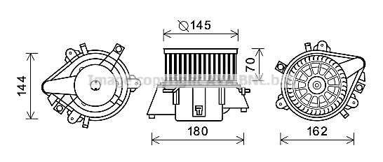 Electric Motor, interior blower (FT8437)