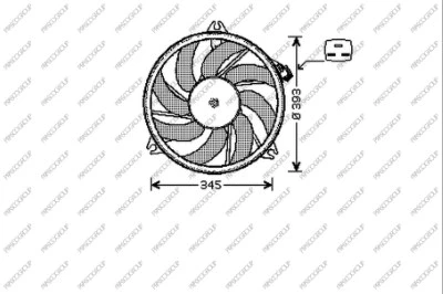 Fan, engine cooling (PG009F004)
