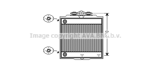 Radiator, engine cooling (BW2366)