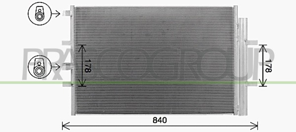 Condenser, air conditioning (FD912C002)