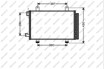 Condenser, air conditioning (FT360C001)