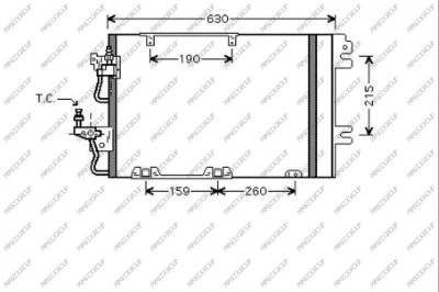 Condenser, air conditioning (OP410C002)