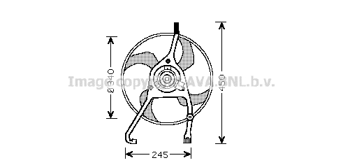 Fan, engine cooling (CN7538)