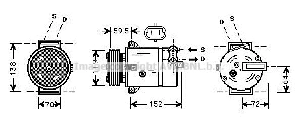 Compressor, air conditioning (OLAK279)