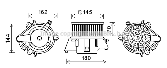 Electric Motor, interior blower (FT8438)