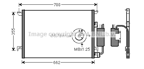 Condenser, air conditioning (SBA5058D)
