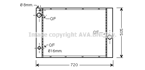 Radiator, engine cooling (BW2236)