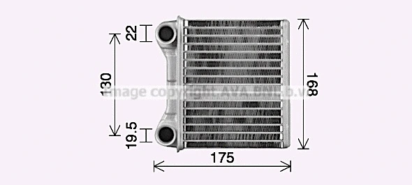 Heat Exchanger, interior heating (MS6762)