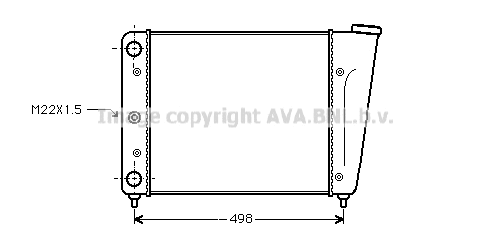 Radiator, engine cooling (VN2009)