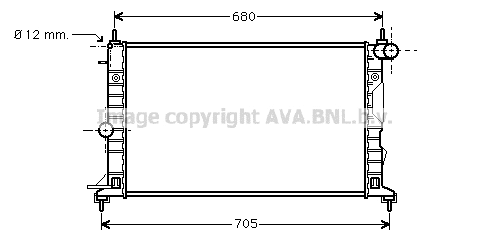 Radiator, engine cooling (OL2323)
