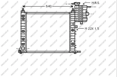 Radiator, engine cooling (ME907R002)