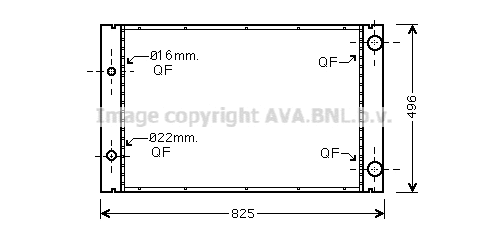 Radiator, engine cooling (AI2268)