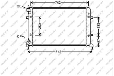 Radiator, engine cooling (AD320R012)