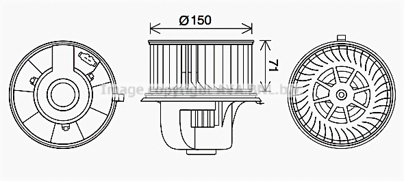 Electric Motor, interior blower (VN8406)