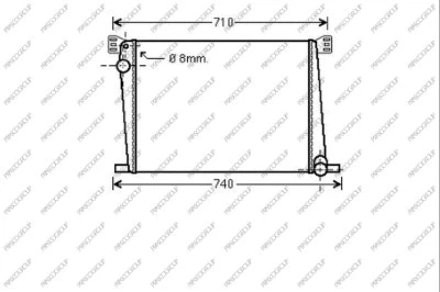 Radiator, engine cooling (MN308R003)