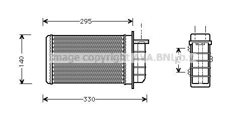 Heat Exchanger, interior heating (FTA6191)