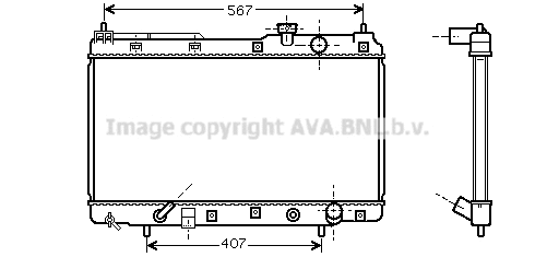Radiator, engine cooling (HD2104)