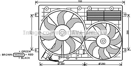 Fan, engine cooling (VN7529)
