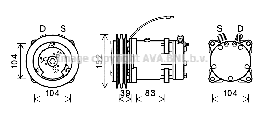 Compressor, air conditioning (DZAK013)