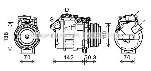 Compressor, air conditioning (BWK428)