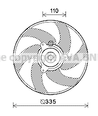 Fan, engine cooling (PE7552)