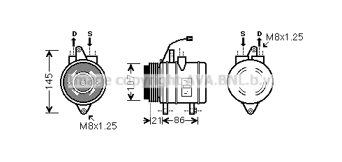 Compressor, air conditioning (DWAK079)