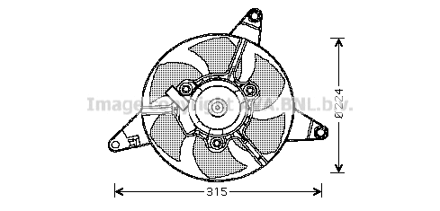Fan, engine cooling (FT7550)