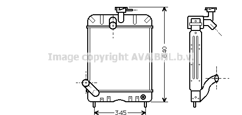 Radiator, engine cooling (MF2001)