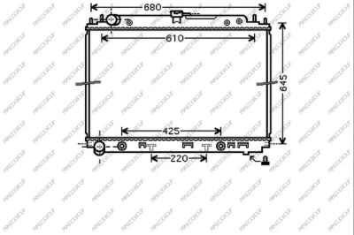 Radiator, engine cooling (DS814R002)