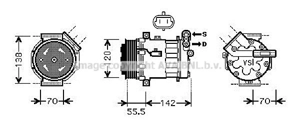 Compressor, air conditioning (OLK447)
