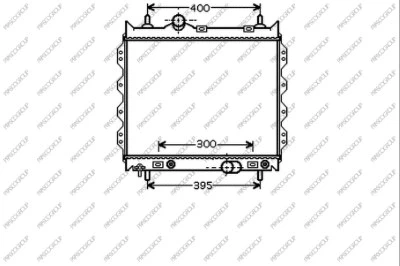 Radiator, engine cooling (DG410R001)